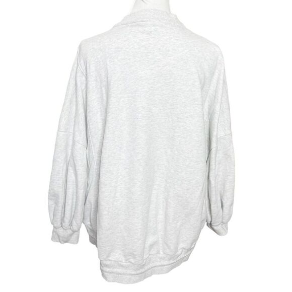 Nap Loungewear Oversized Pullover Sweatshirt Gray High Low Women’s Size Medium - Picture 7 of 15